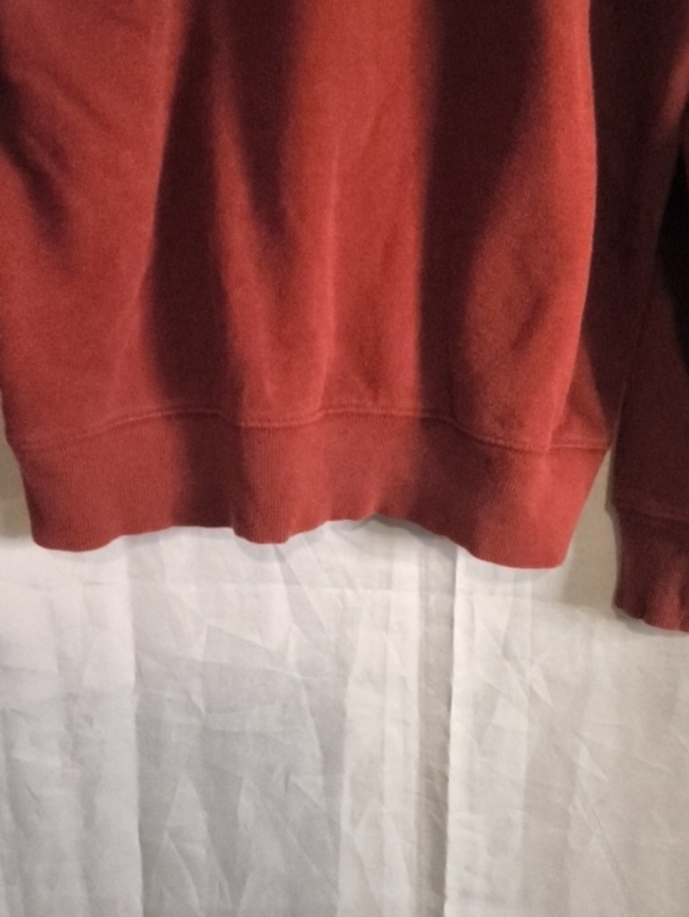 The North Face Mens Medium Hoodie Deep Red Orange Logo - Picture 5 of 8